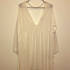 white mini dress